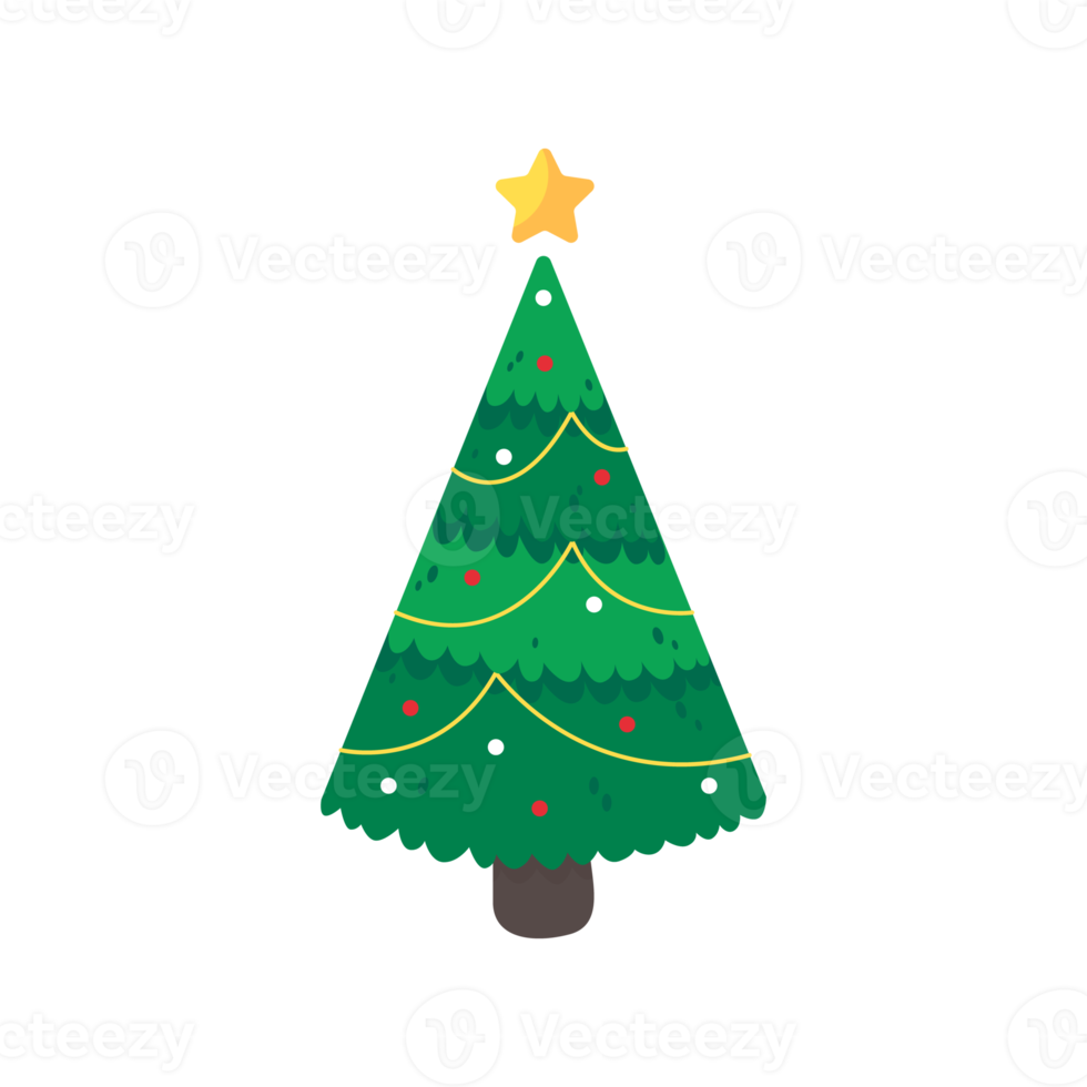 Free Christmas tree. A pine tree decorated with colorful lights to