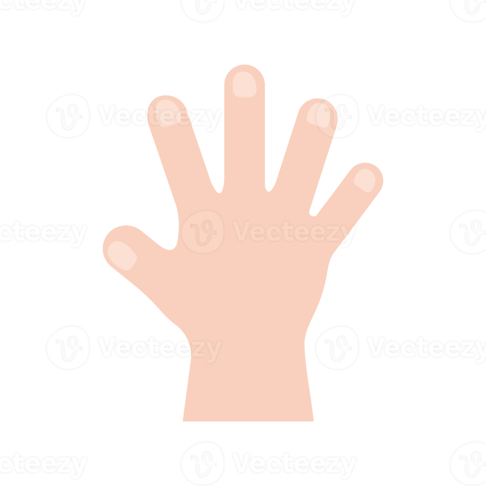 hand ikon. tecknad serie hand bär handskar till förhindra virus de begrepp av hand tvättning dödar bakterie png