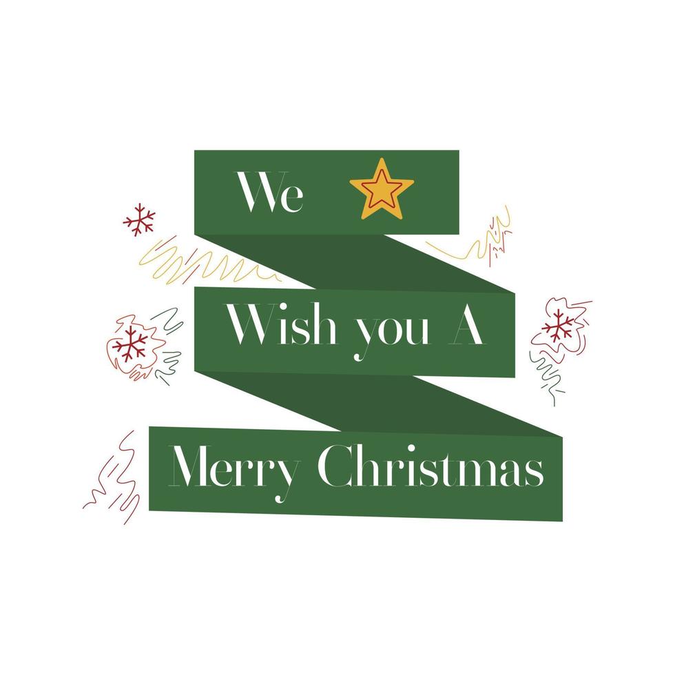 Christmas Day Ribbons vector
