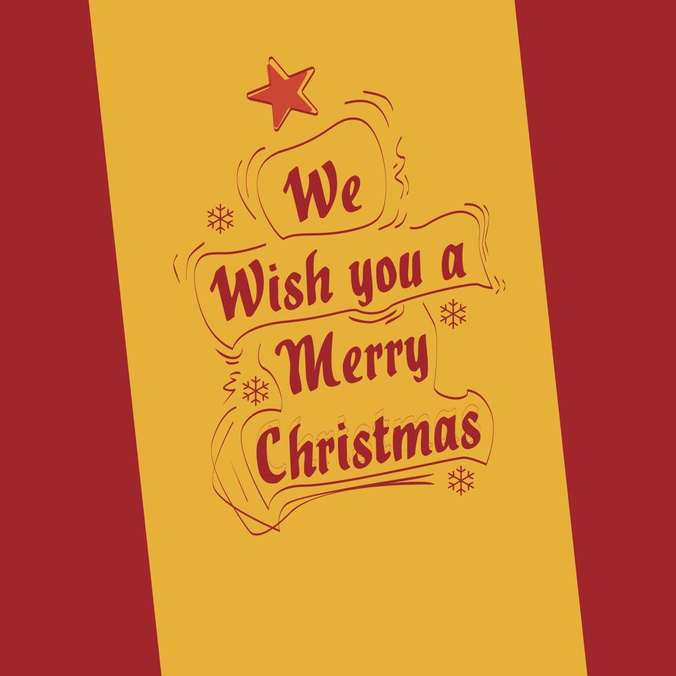 Square christmas poster vector