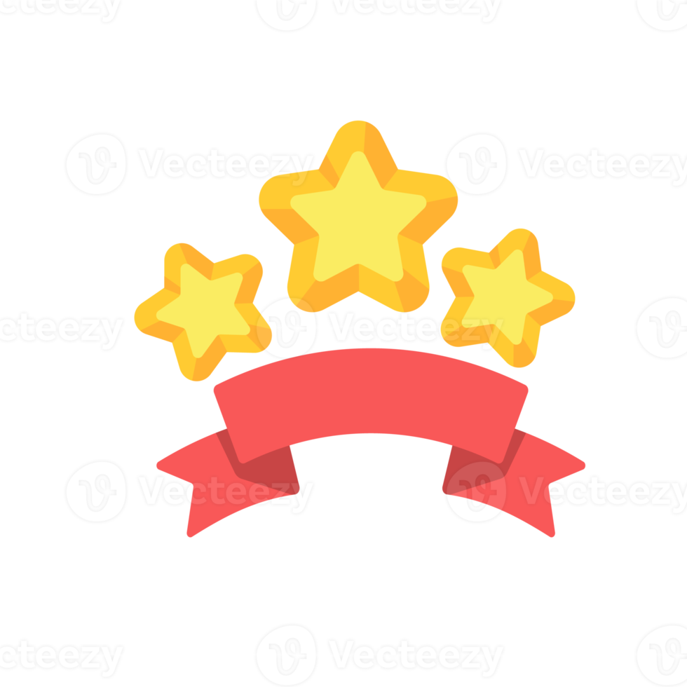 troféu estrela dourada para o vencedor do concurso png