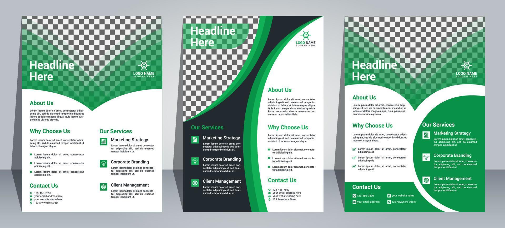 Modern Flyer Design Template vector