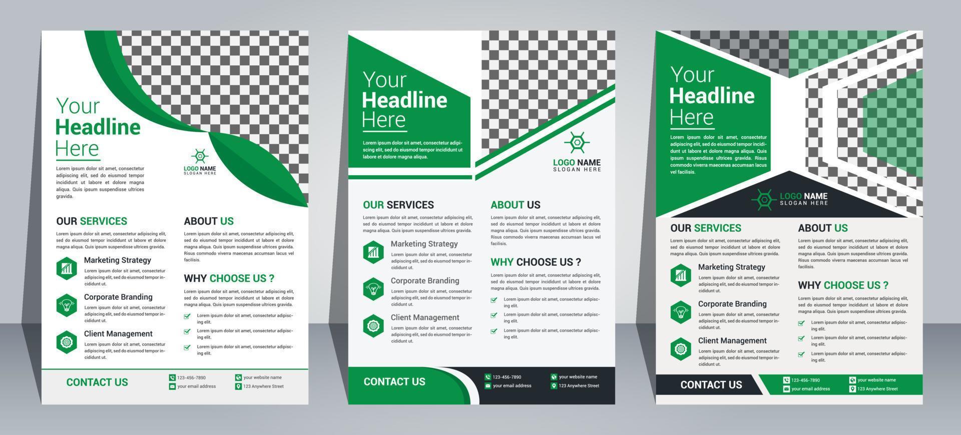 Modern Flyer Design Template vector