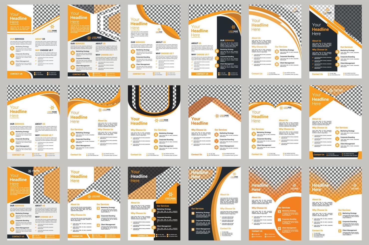 Modern Flyer Design Template vector