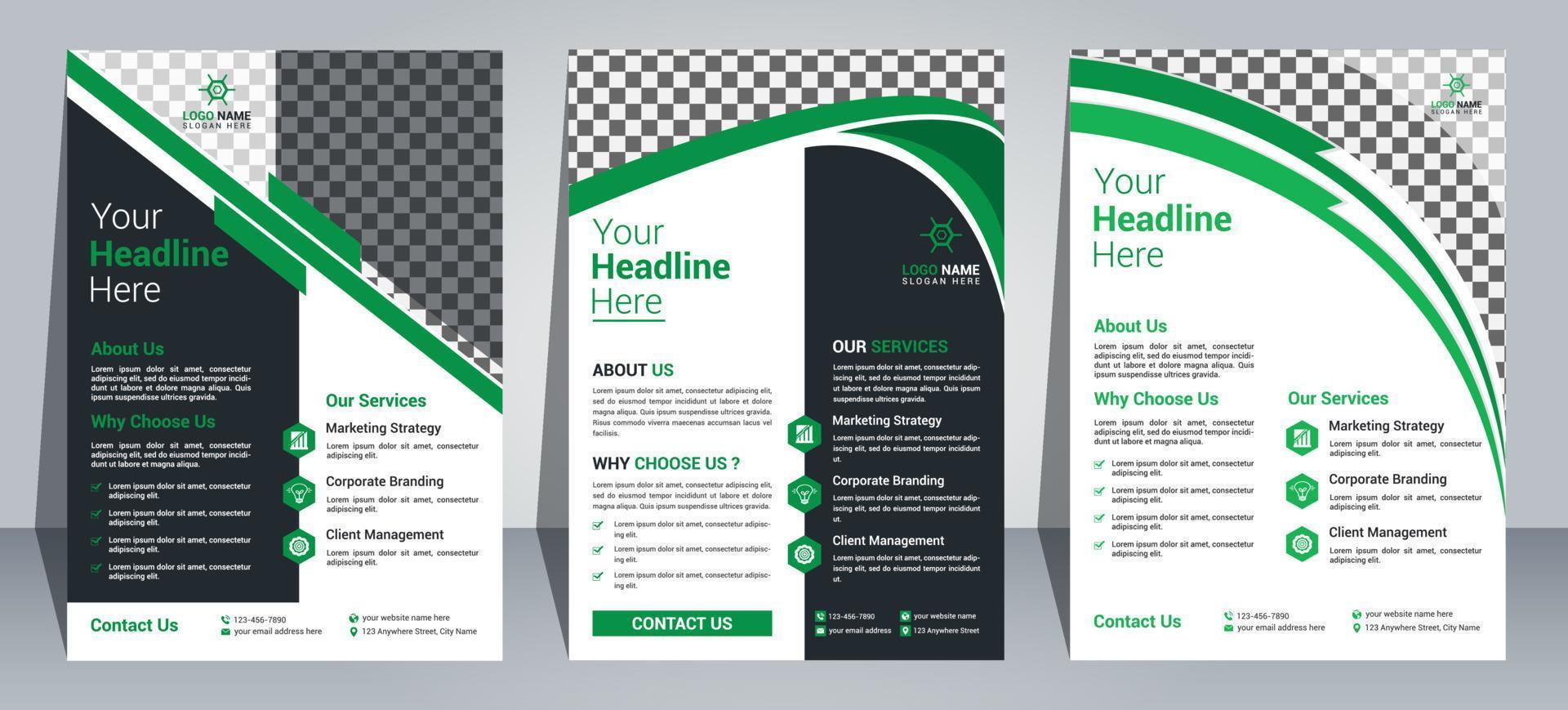 Corporate Flyer Design Template vector