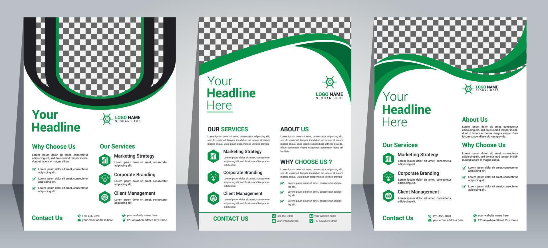 Corporate Flyer Design Template vector