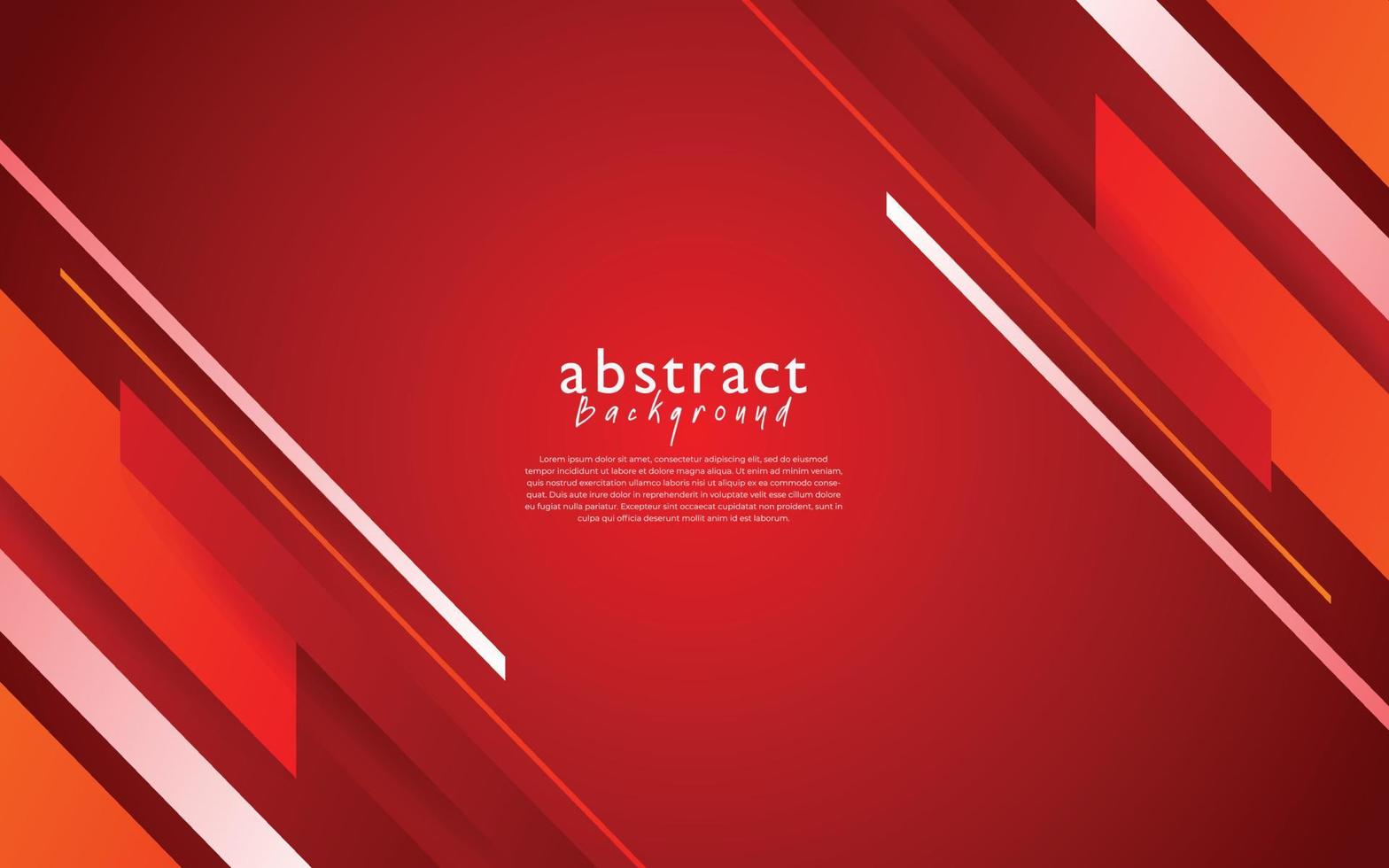 diseño de fondo abstracto moderno rojo vector