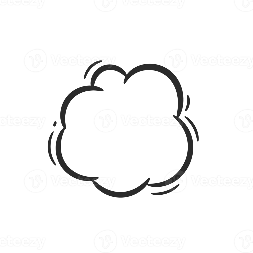 hand drawn speech bubble for chatting cartoon characters png