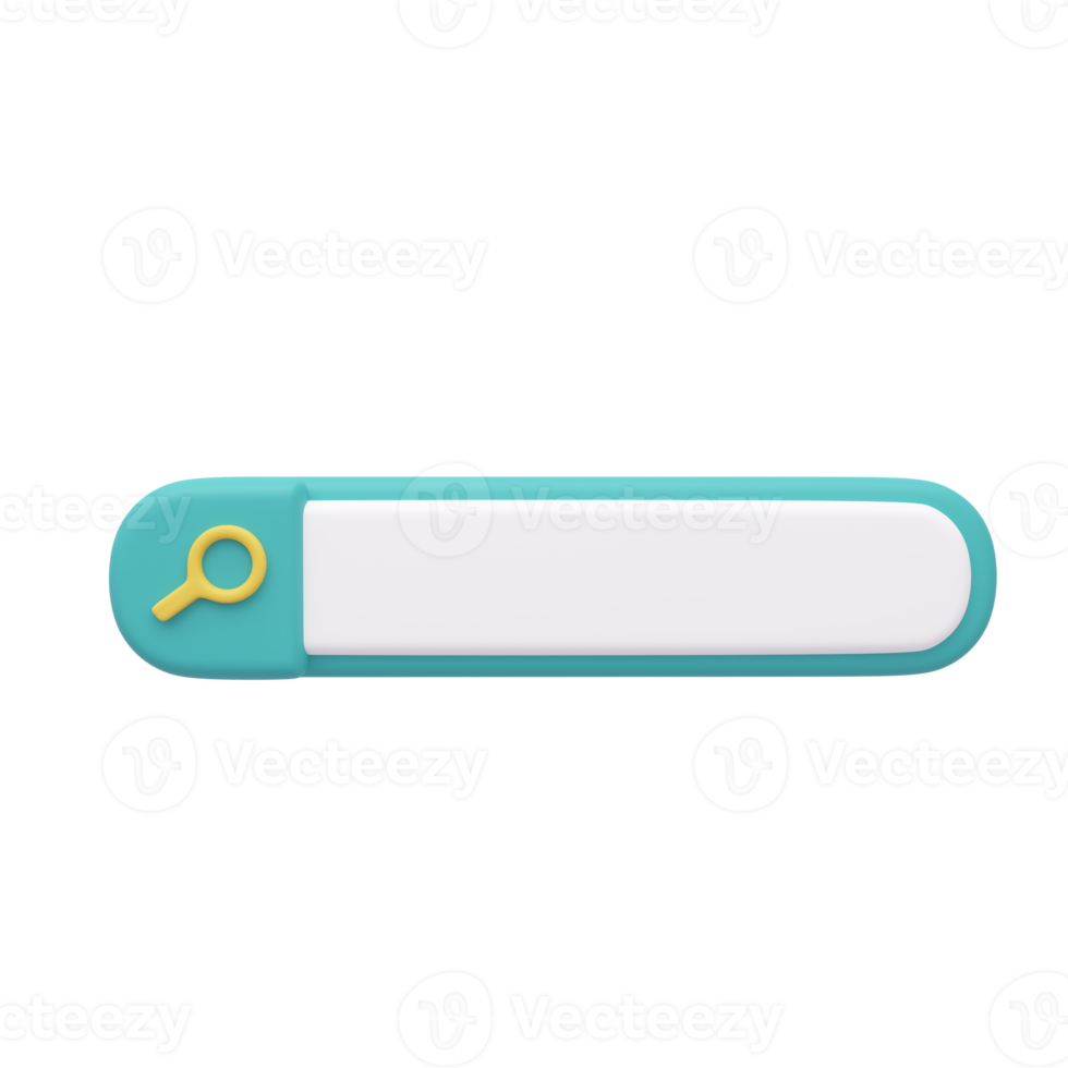 Minimal search bar. Simple and modern search bar design. 3D Illustration Background. png
