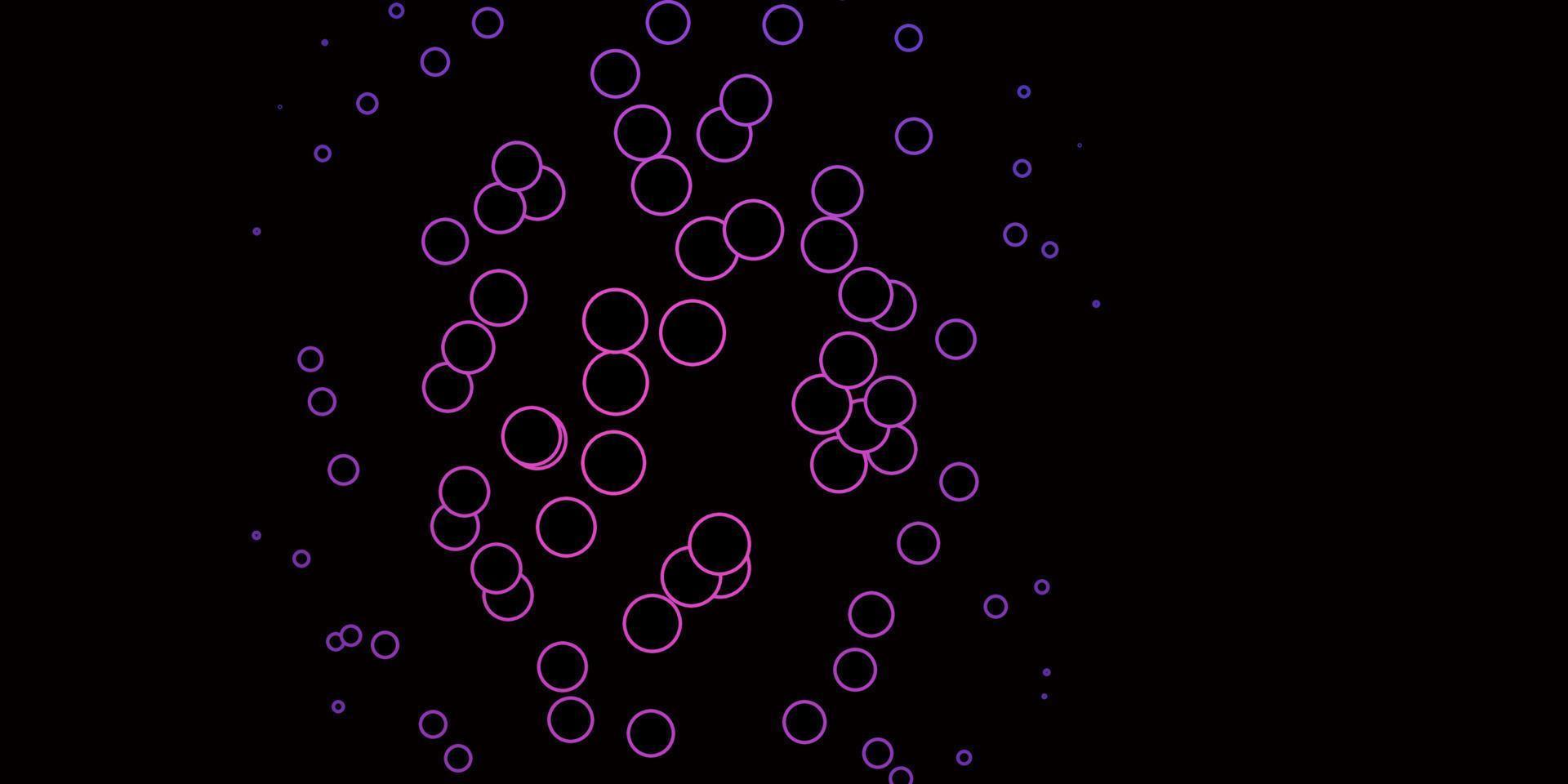 Dark Pink, Blue vector texture with circles.