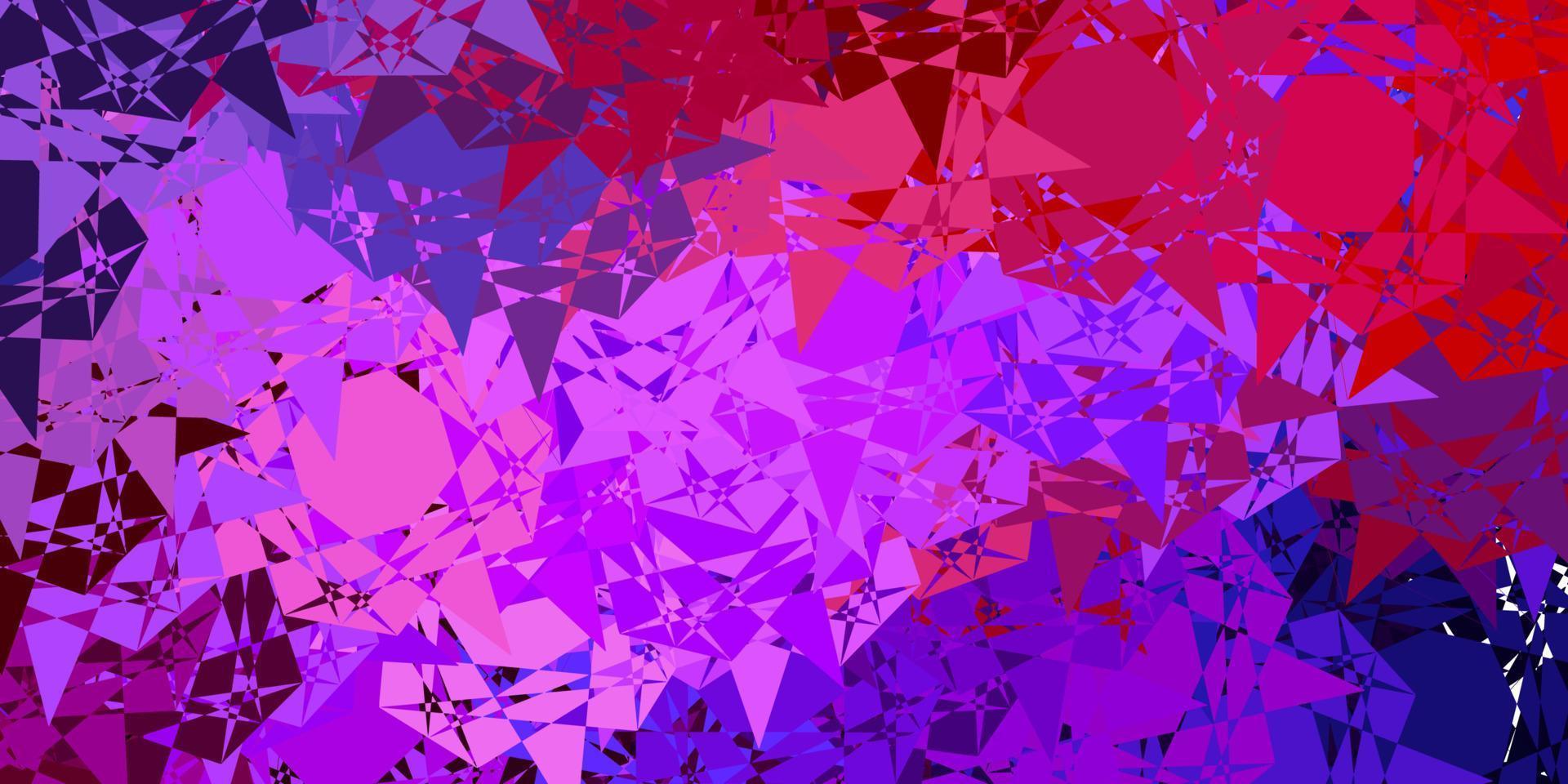 Light Blue, Red vector texture with random triangles.