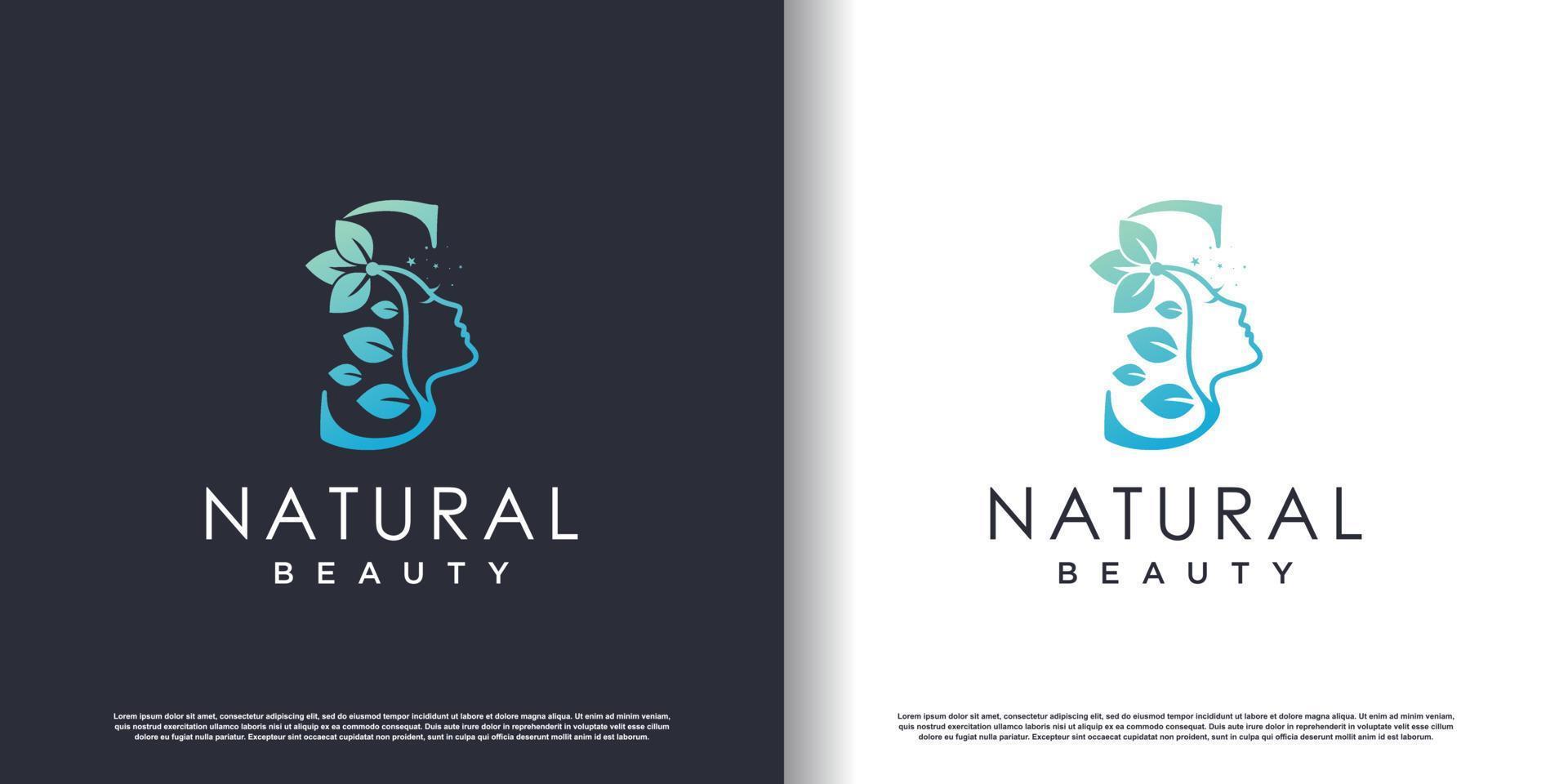 Nature beauty logo template with letter s concept Premium Vector