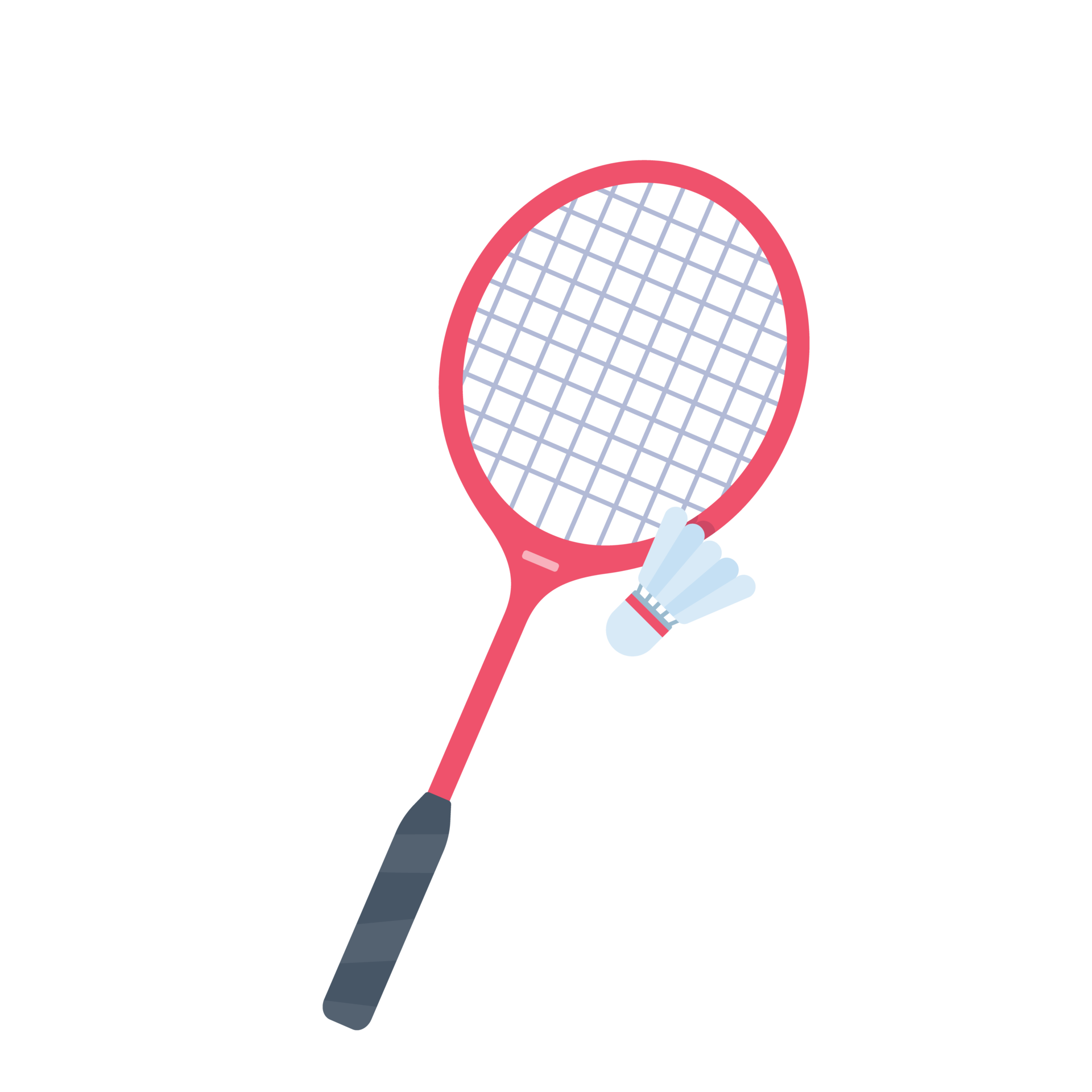 Badminton bat for hitting shuttlecocks in indoor sports 14488939 PNG