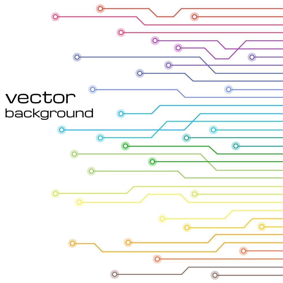 Abstract technological white background with elements of the microchip. Circuit board background texture. Vector illustration.