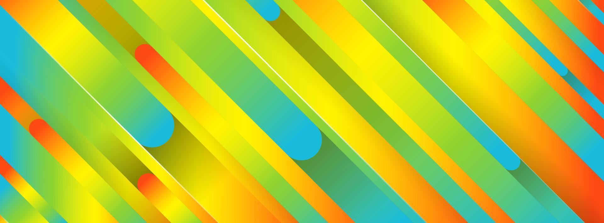 Geometric colorful background with abstract lines vector