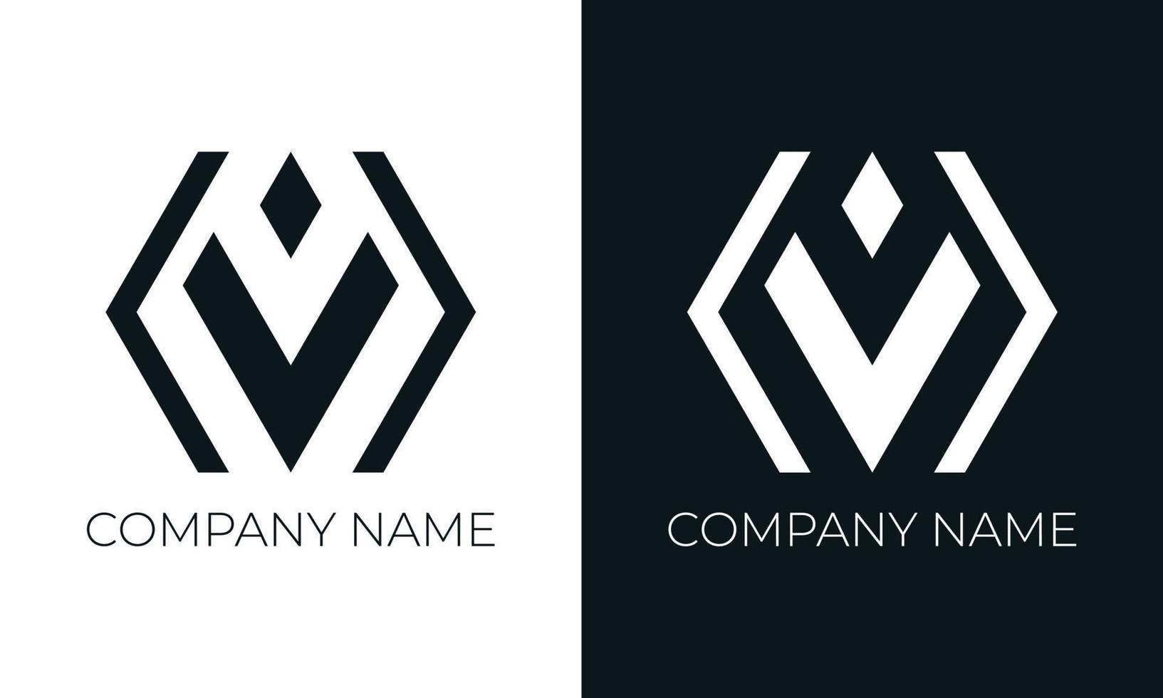 Initial letter v logo vector design template. Creative modern trendy v typography and black colors.