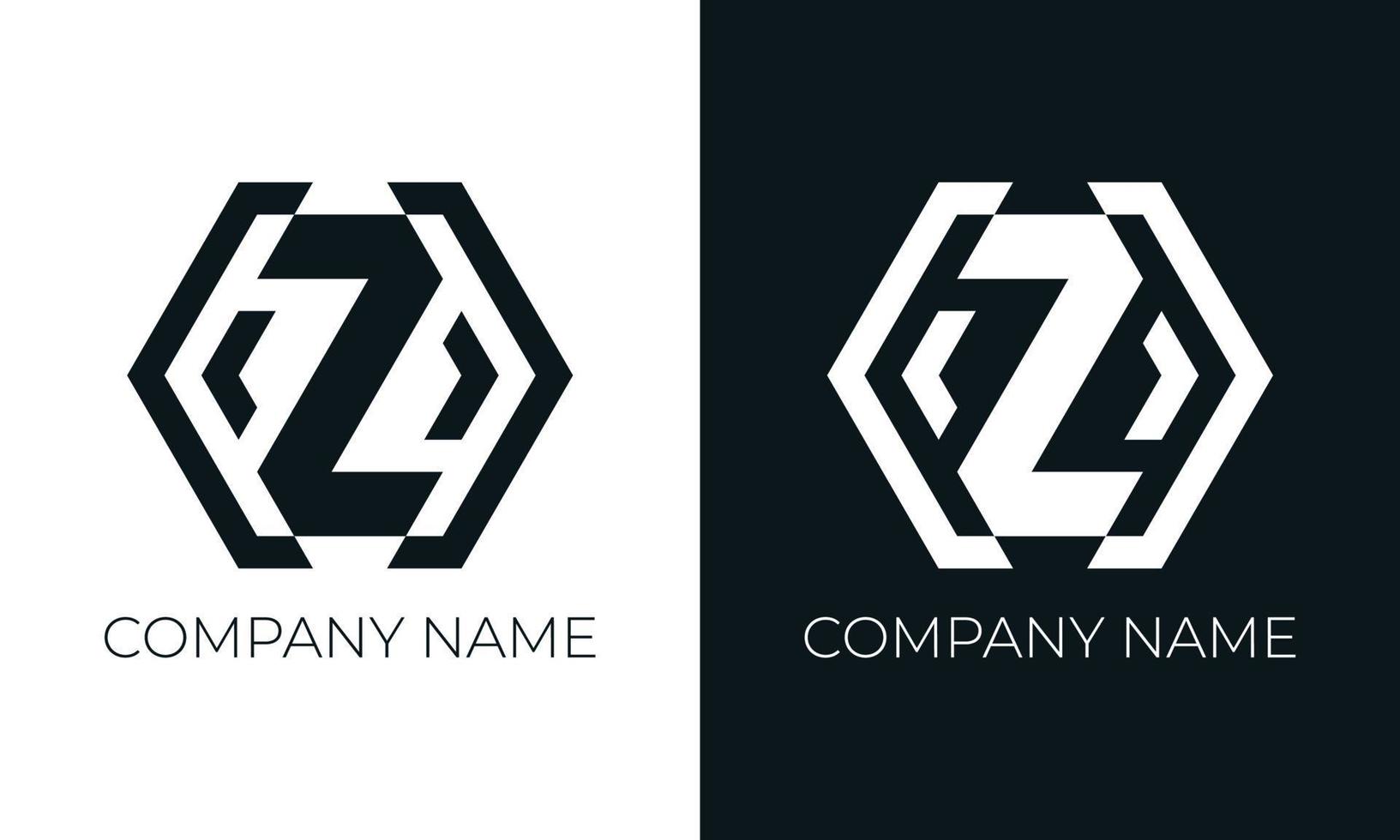 Initial letter z logo vector design template. Creative modern trendy z typography and black colors.