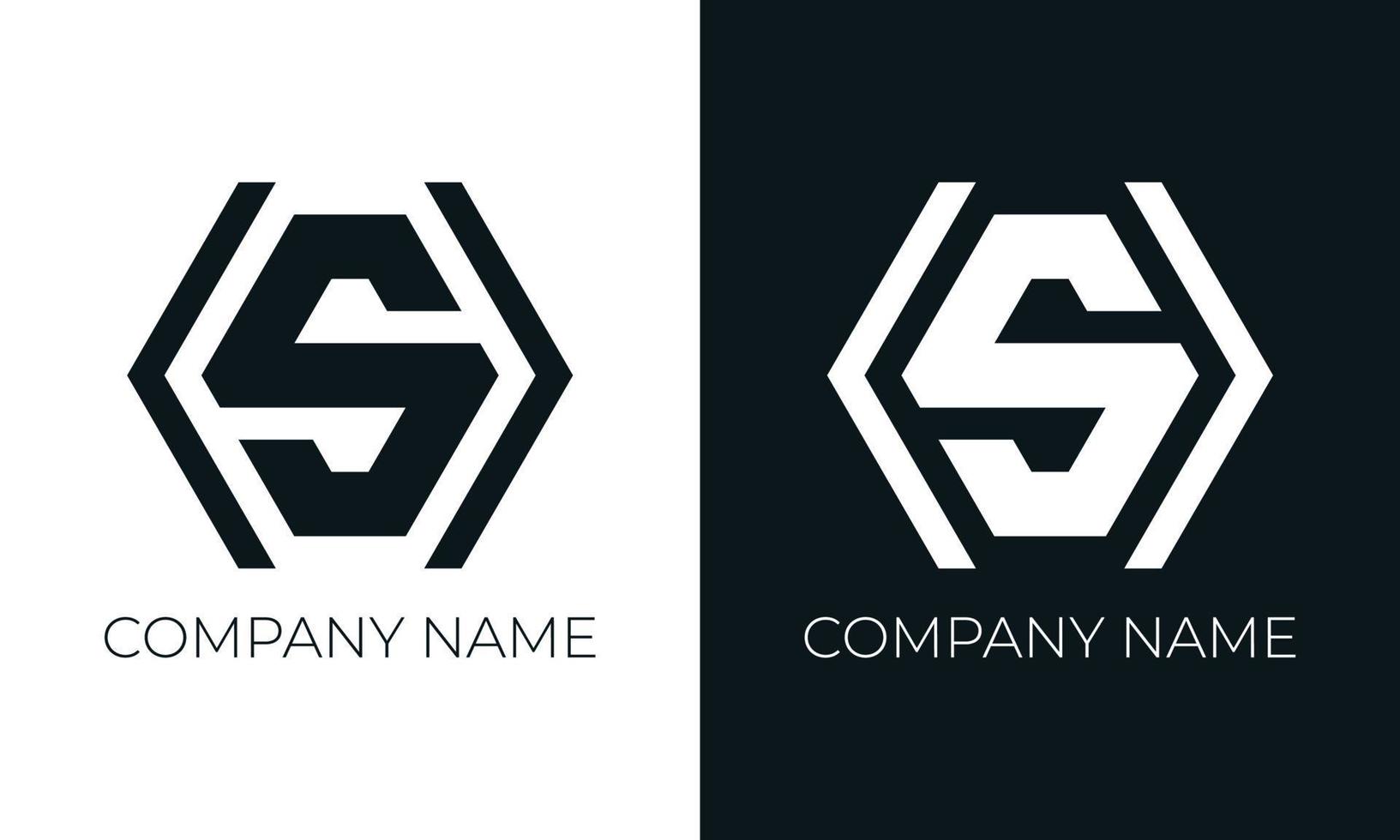 Initial letter s logo vector design template. Creative modern trendy s typography and black colors.