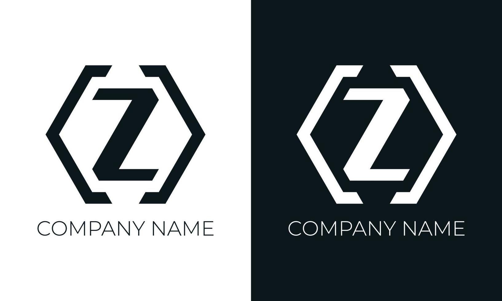 Initial letter z logo vector design template. Creative modern trendy z typography and black colors.