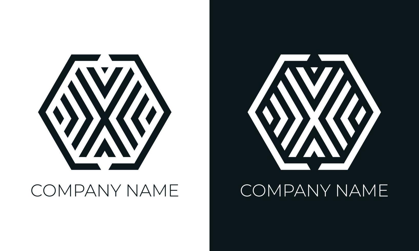 Initial letter x logo vector design template. Creative modern trendy x typography and black colors