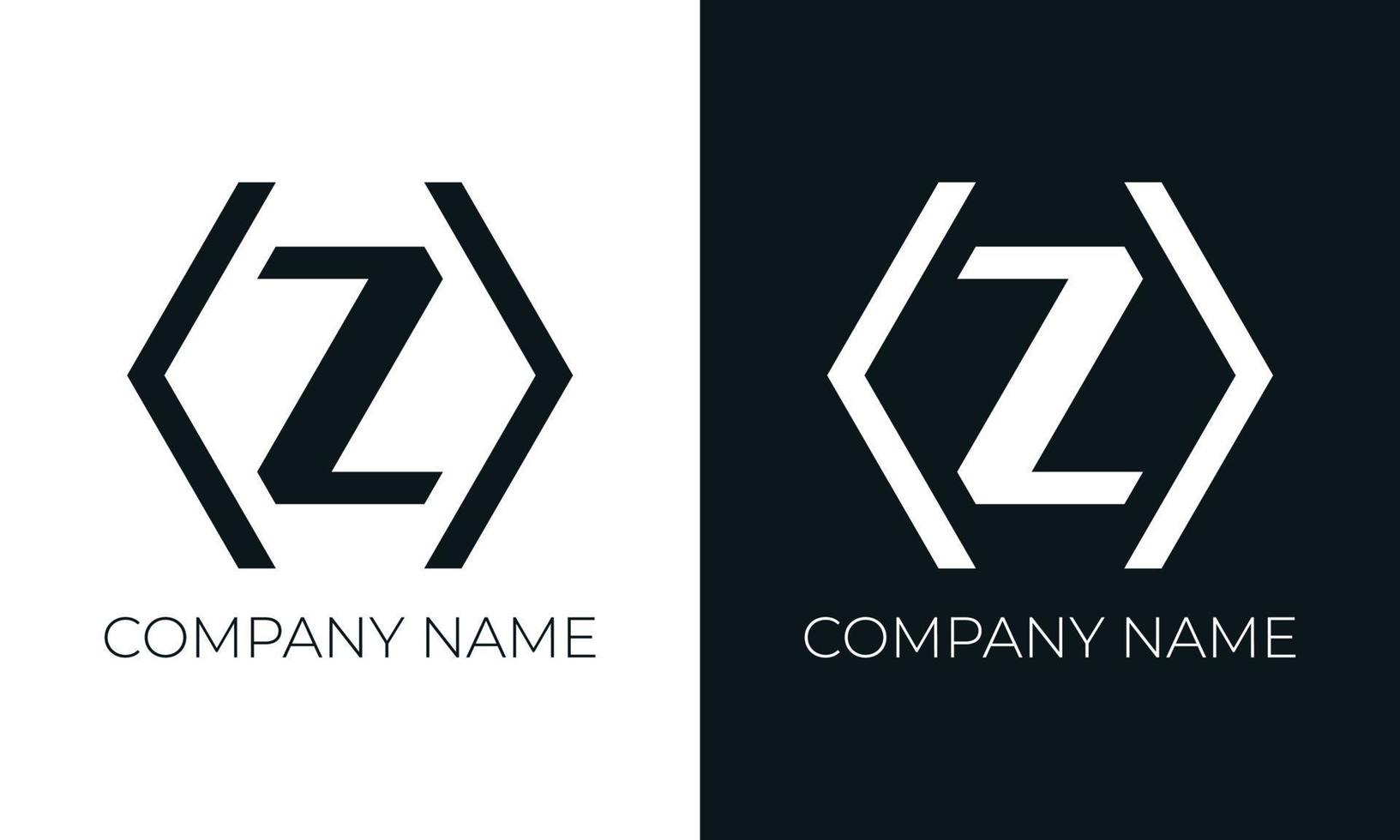 plantilla de diseño de vector de logotipo de letra inicial z. tipografía z moderna y creativa y colores negros.