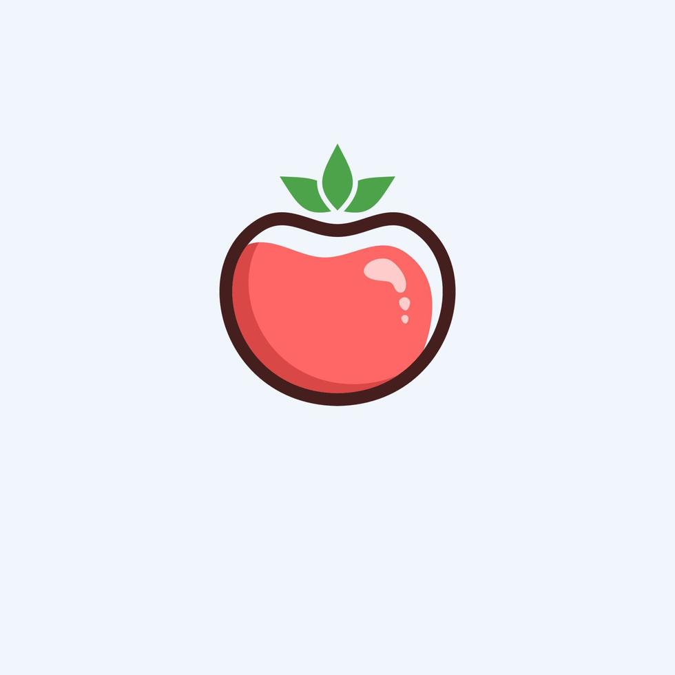 fresh tomato vector design for free download