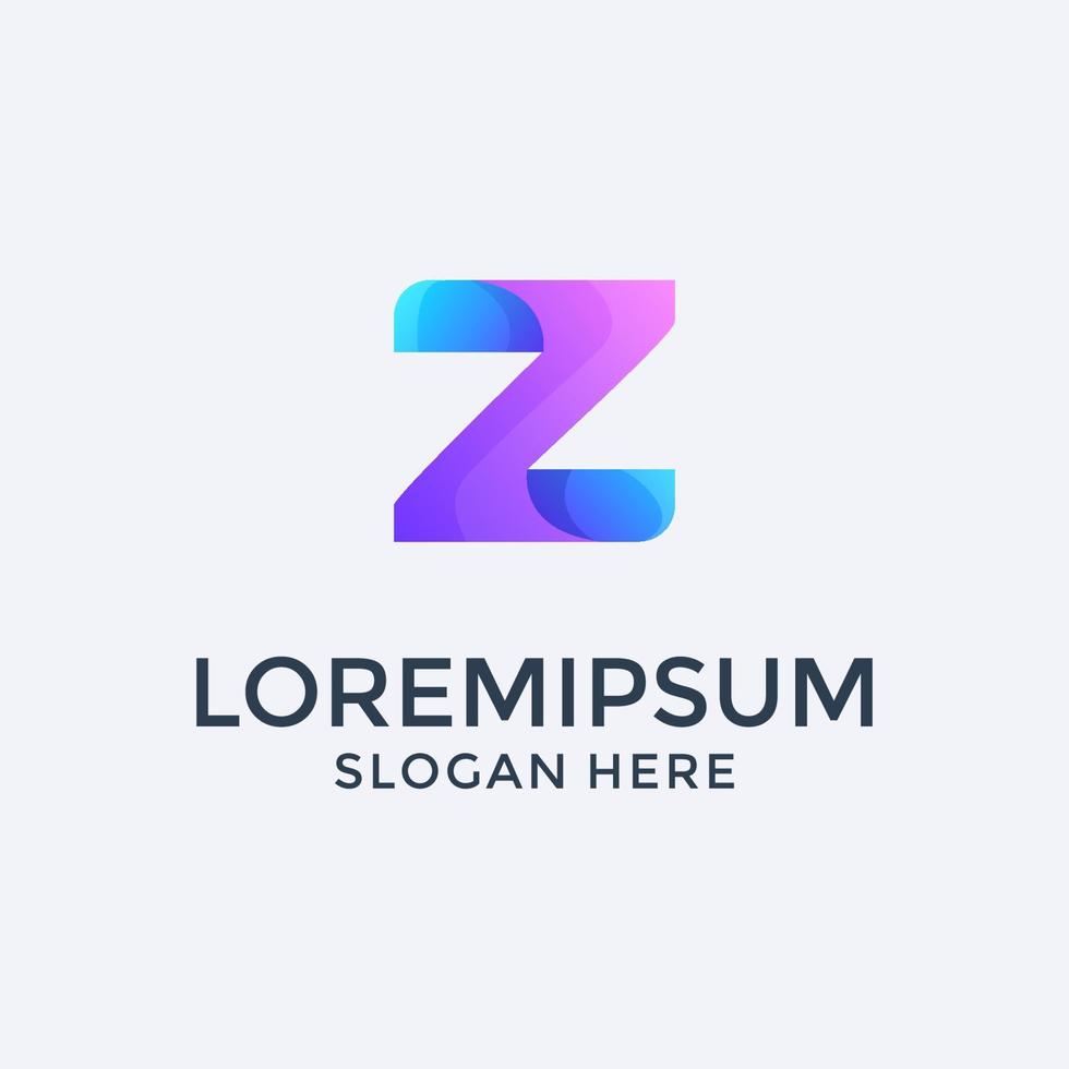 colorful letter z logo design 14489611 Vector Art at Vecteezy