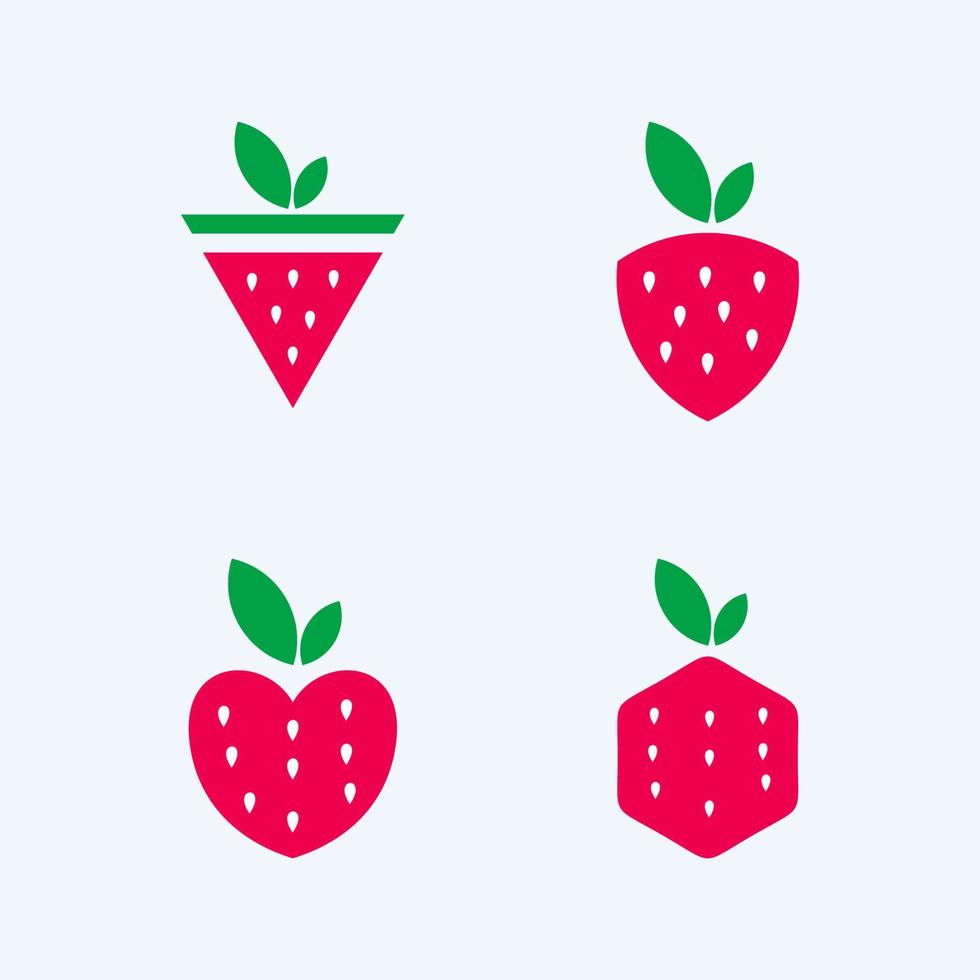 diseño de vector de fresa fresca para descarga gratuita