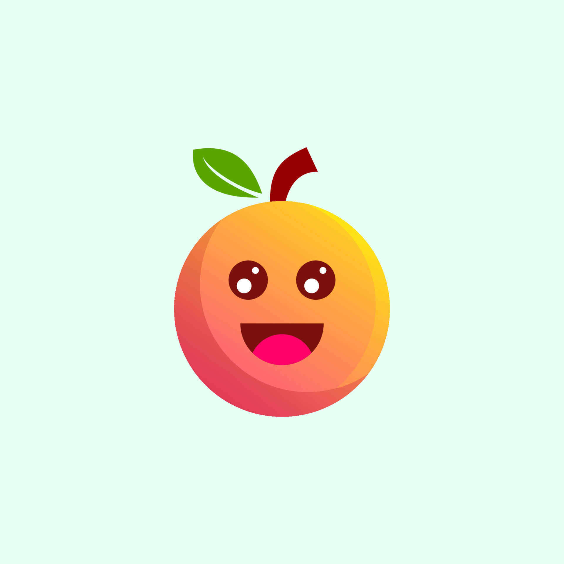 cute orange mascot vector design 14489618 Vector Art at Vecteezy