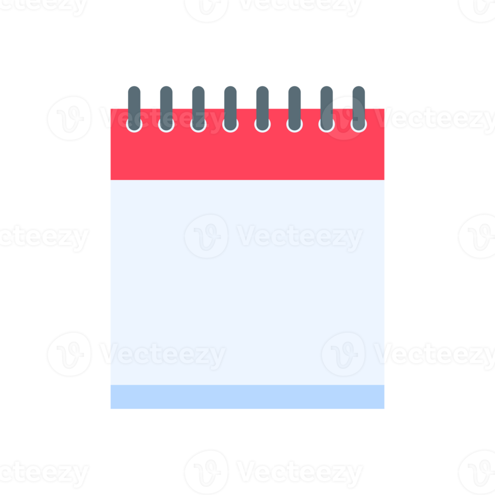 kalender icoon. een rode kalender voor herinneringen aan afspraken en belangrijke festivals in het jaar. png