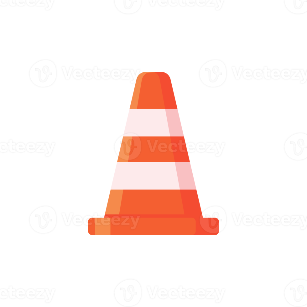 Traffic cones. Barrier cones divide the protective zone. 14489702 PNG