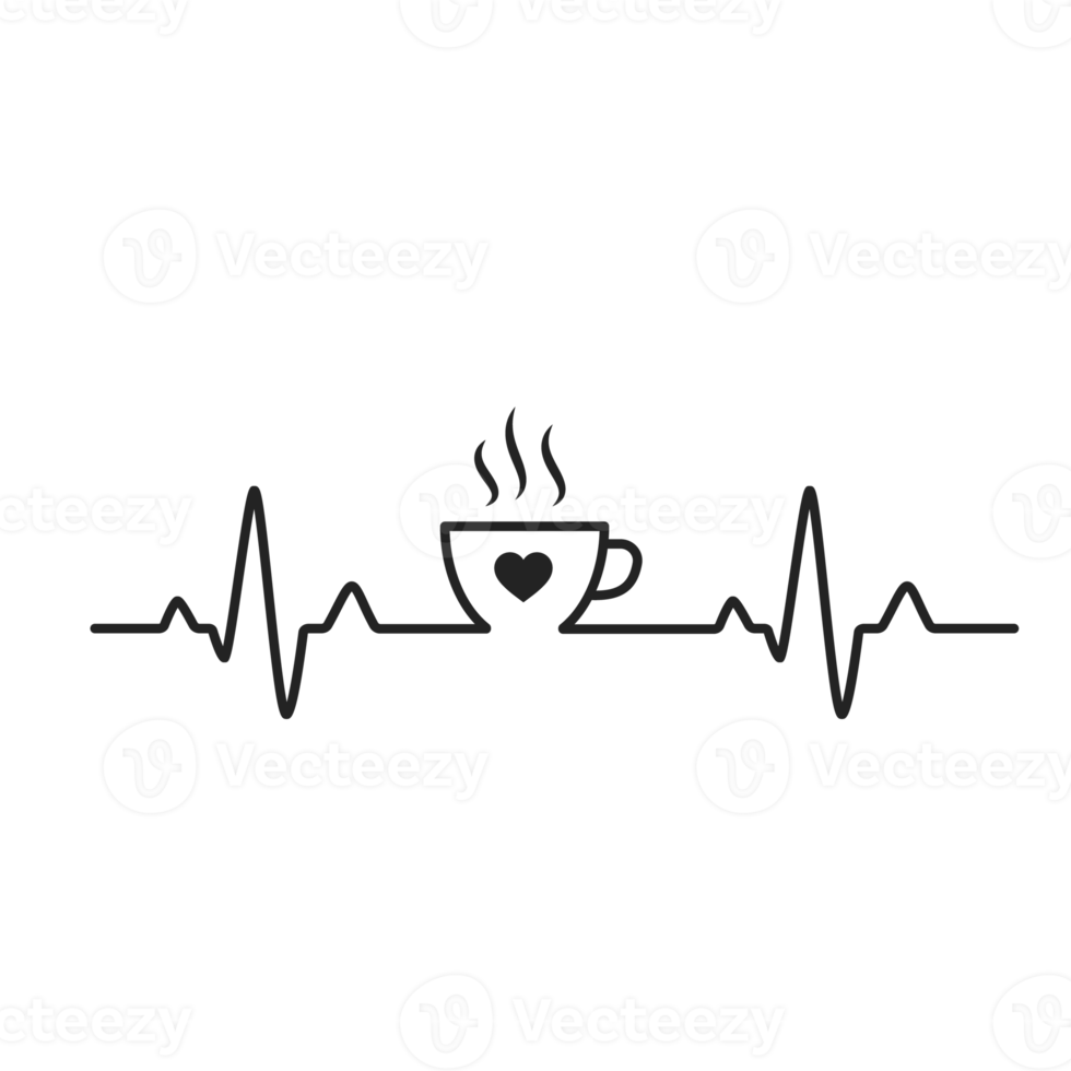 Heartbeat Graphs of a fast heartbeat from caffeinated morning coffee. png