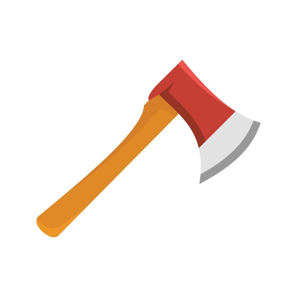 Home axe icon, flat style vector
