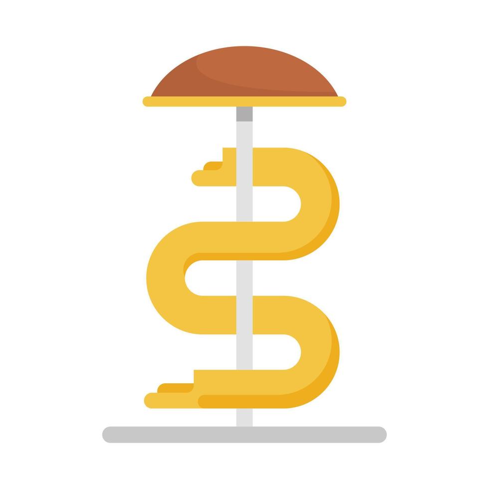 Aquapark kid pipe icon, flat style vector