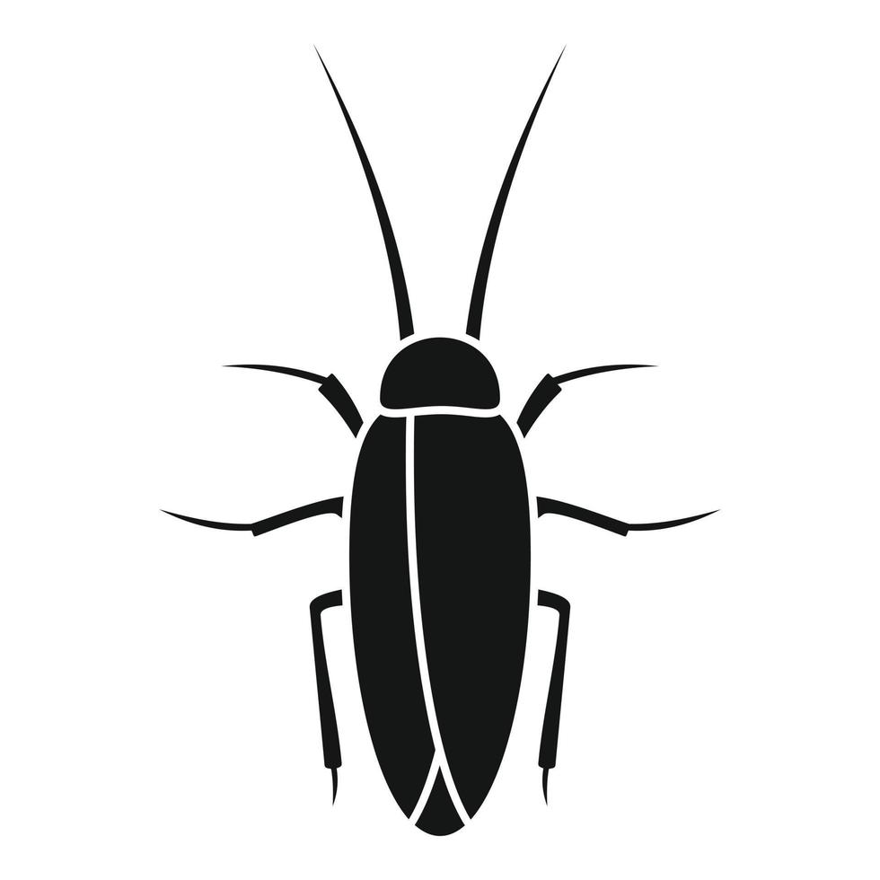 icono de insecto cucaracha, estilo simple vector