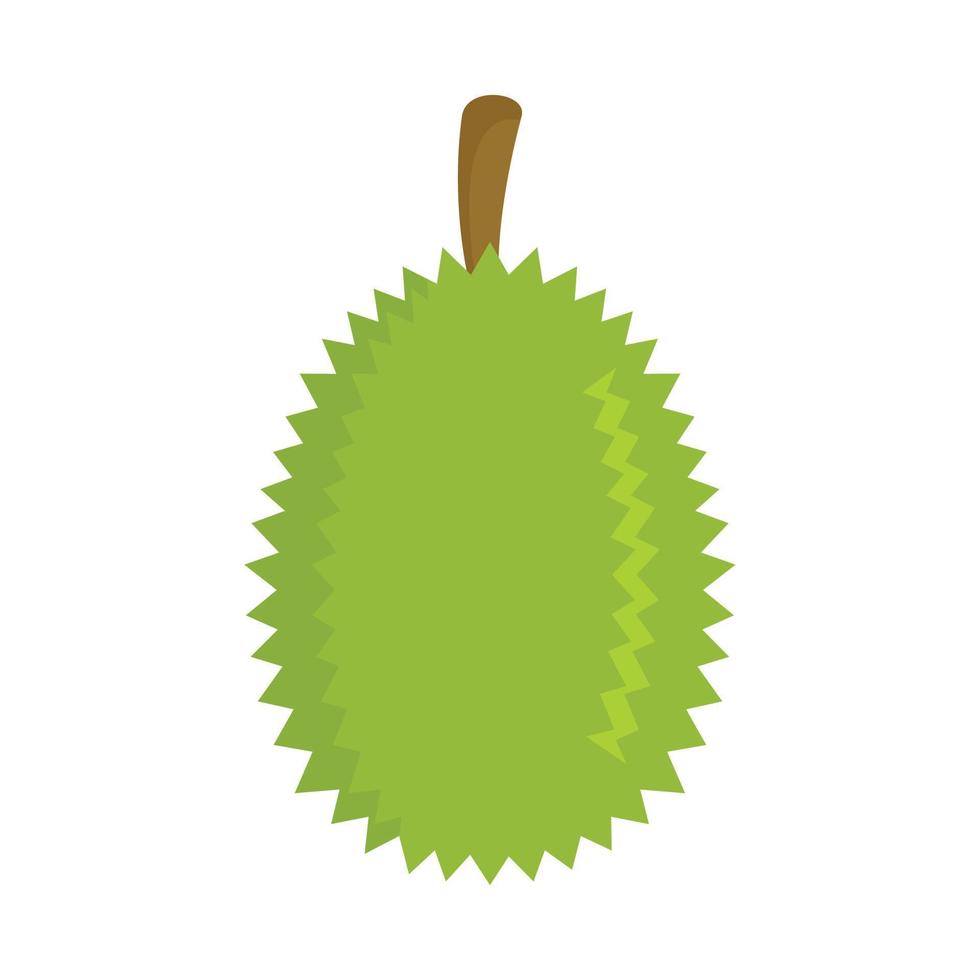 icono de durian completo, estilo plano vector