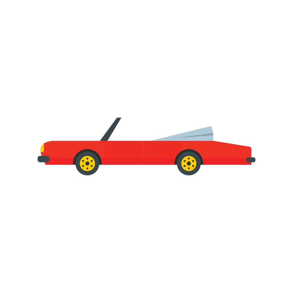 Rap american car icon, flat style vector