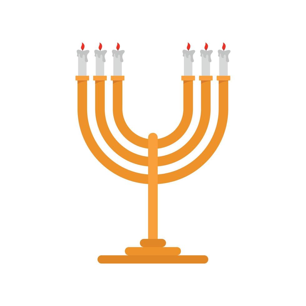 Candlesticks icon, flat style vector