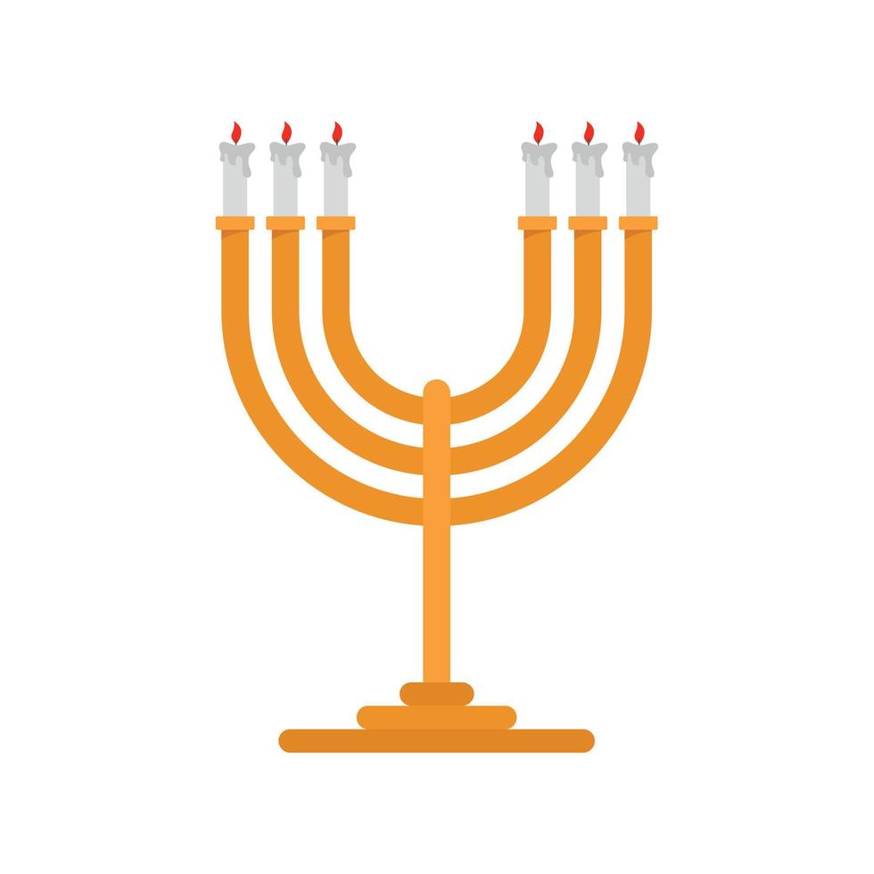 icono de candelabros, estilo plano vector