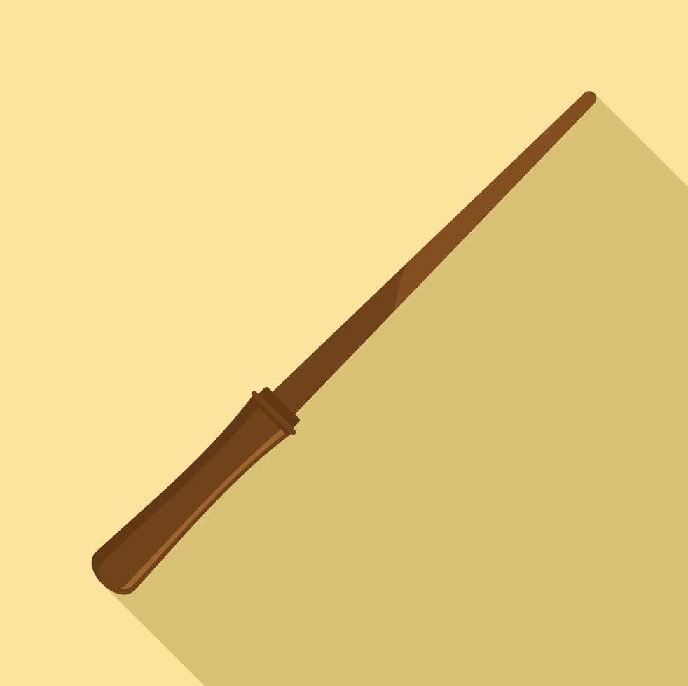 Magic stick icon, flat style vector