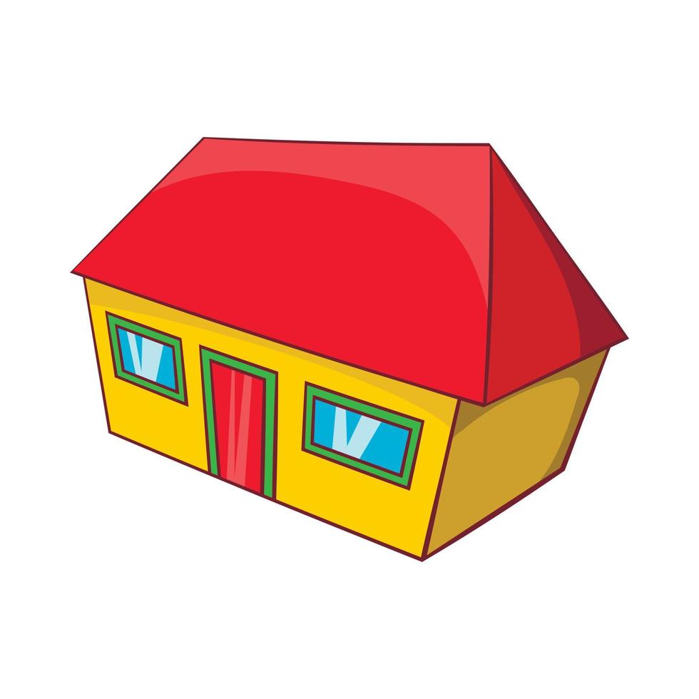 Real estate icon, cartoon style vector