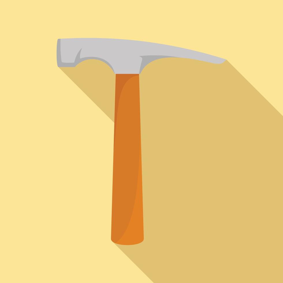 Hammer icon, flat style vector