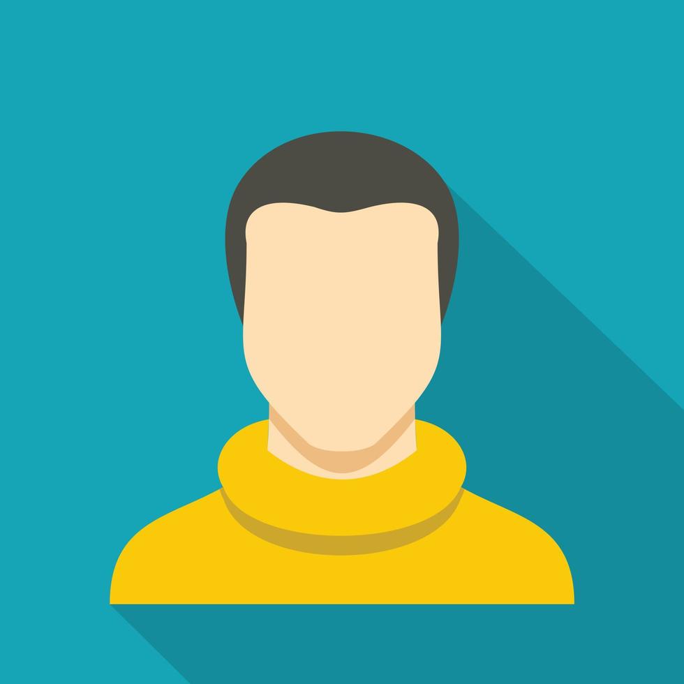 Man avatar icon vector flat