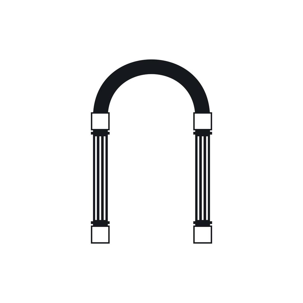 Arch icon, simple style vector