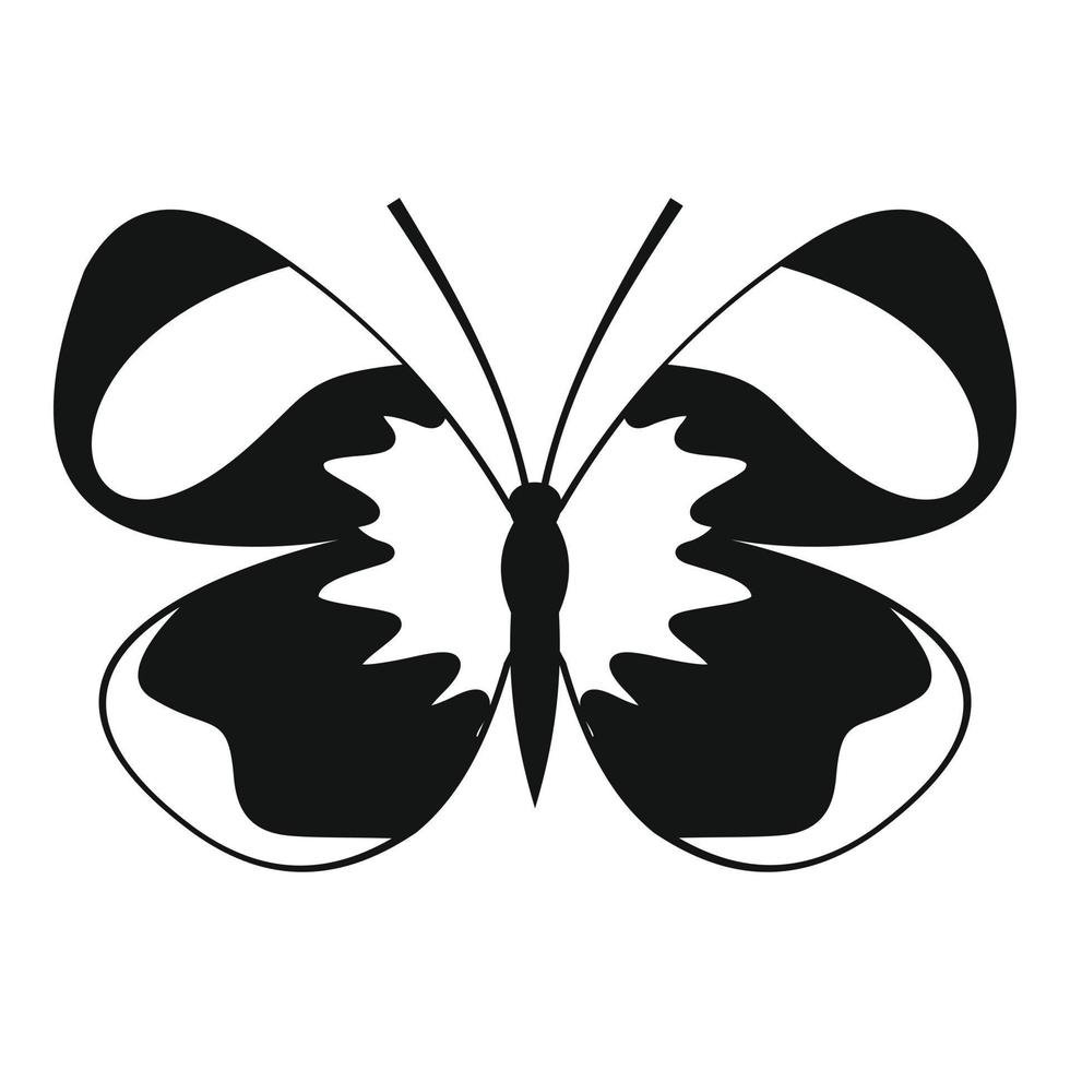 Light butterfly icon, simple style. vector