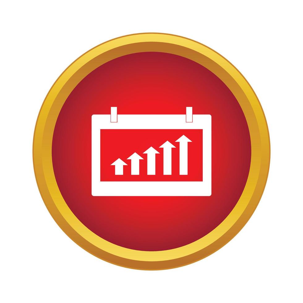 Diagram icon, simple style vector