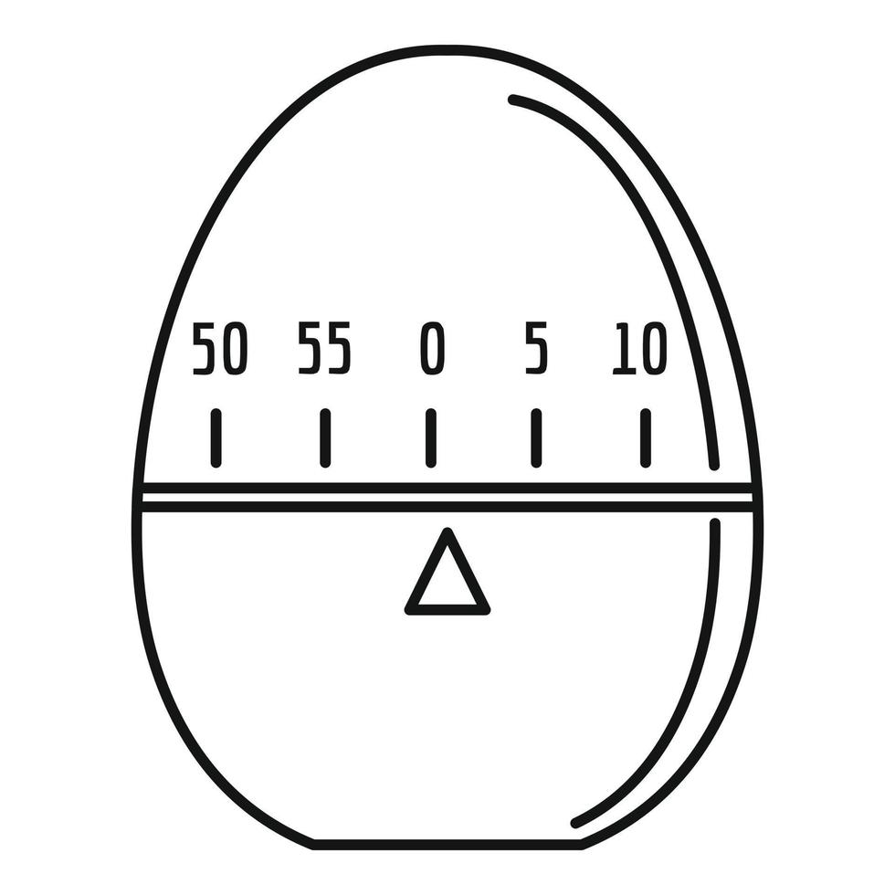 icono de cronómetro moderno, estilo de esquema vector