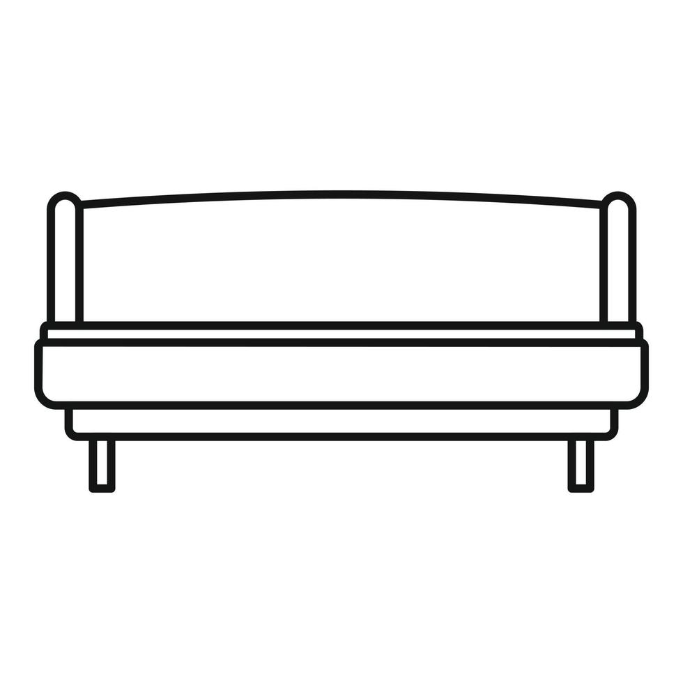 Strong sofa icon, outline style vector