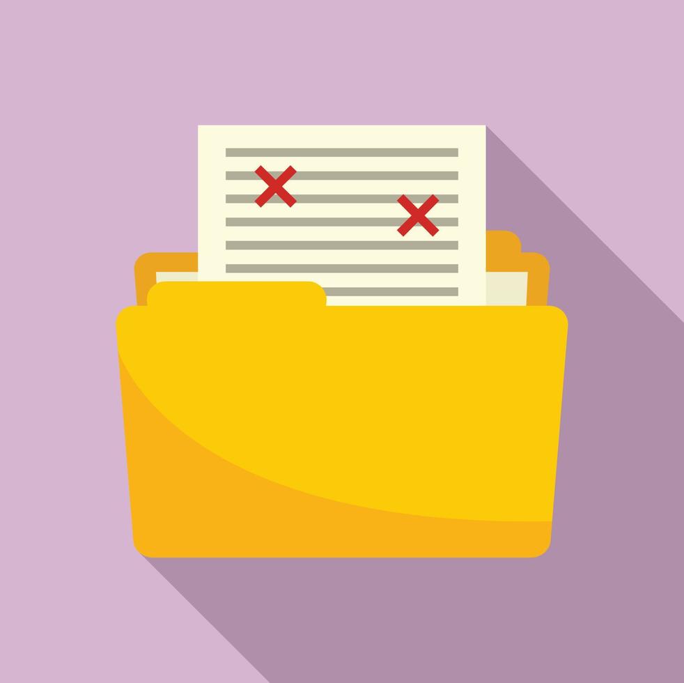 Course folder edit icon, flat style vector