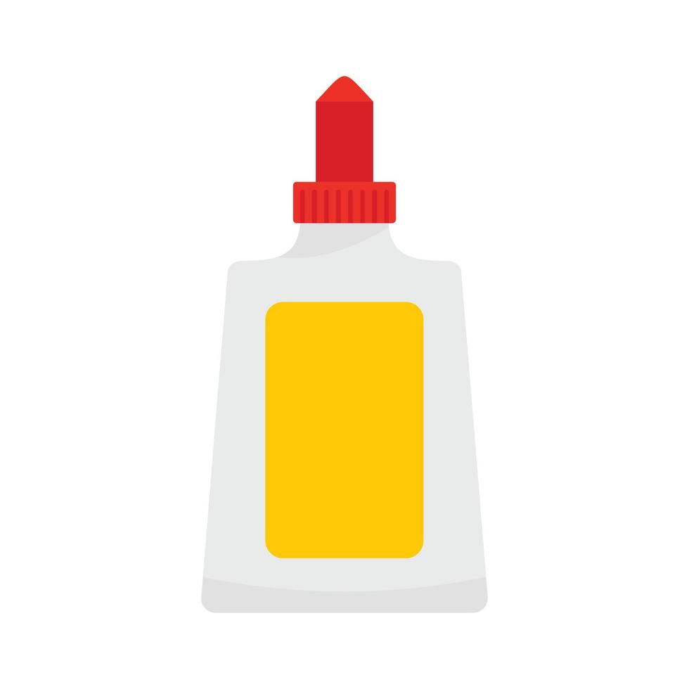 Glue bottle icon, flat style vector